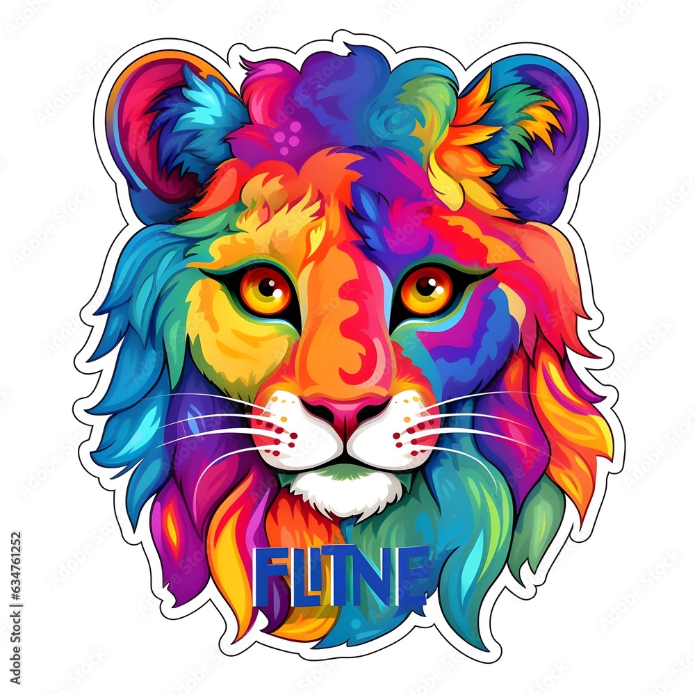 illusteration of pride fest sticker & design