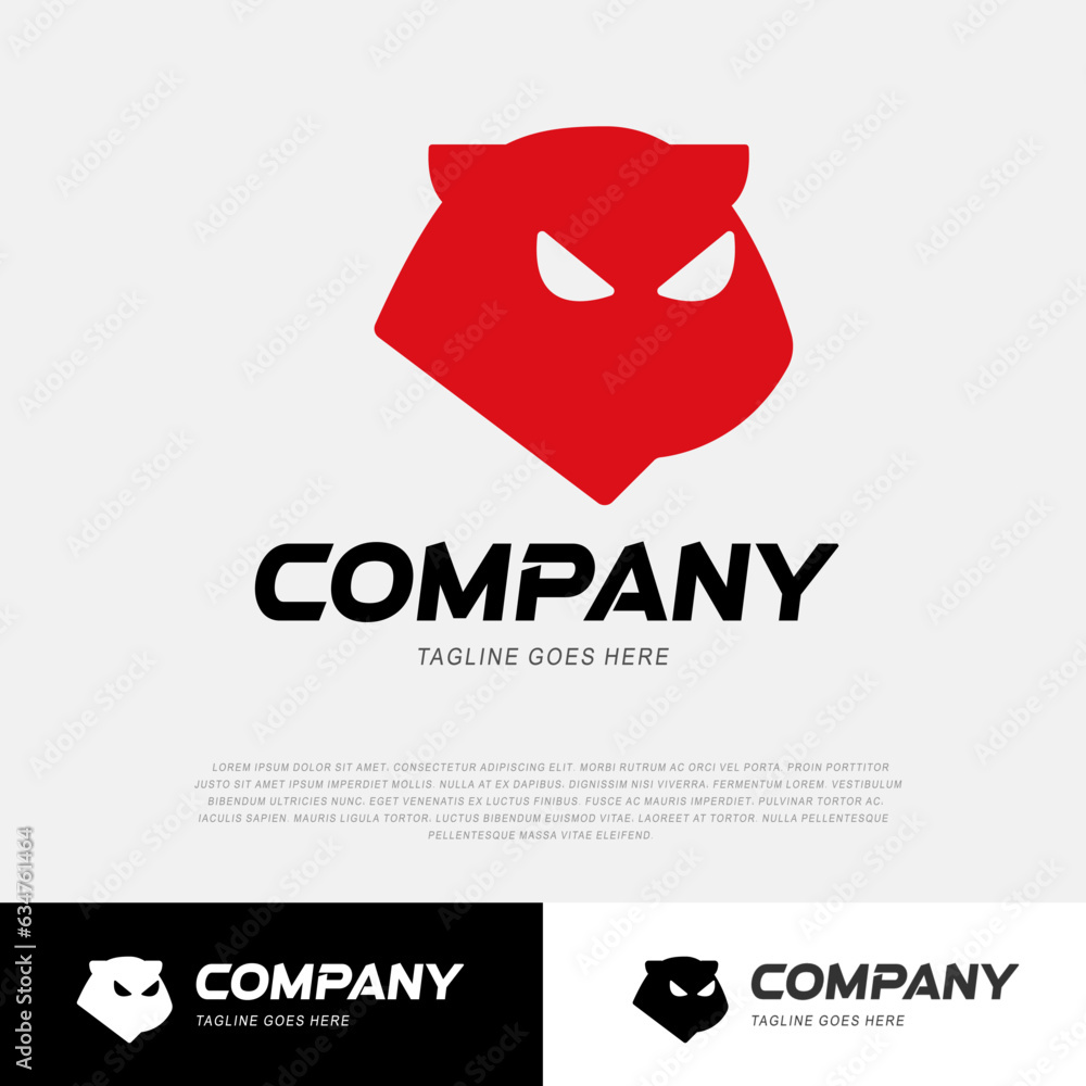vector puma logo design template, Puma Head Logo