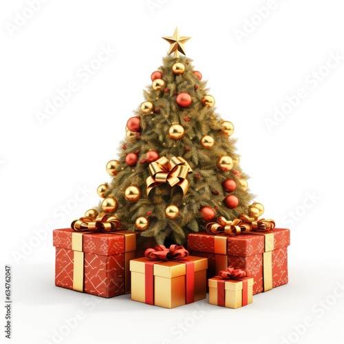 3D graphic christmas holiday scene background