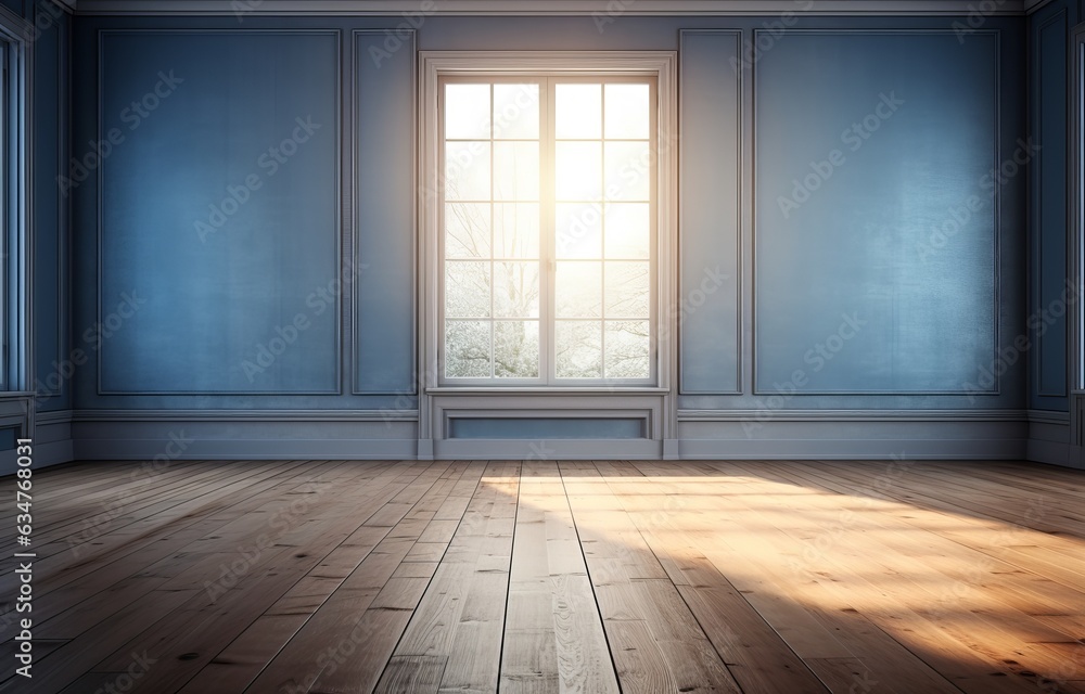 empty room with shadow and wood floor empty room with shadow and wood floor