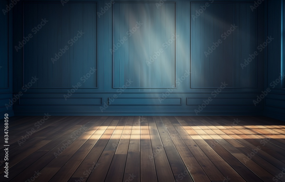 empty room with shadow and wood floor empty room with shadow and wood floor