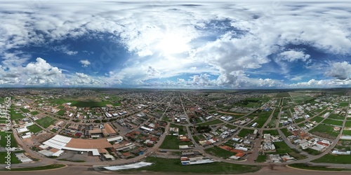 aerial view of the city 360