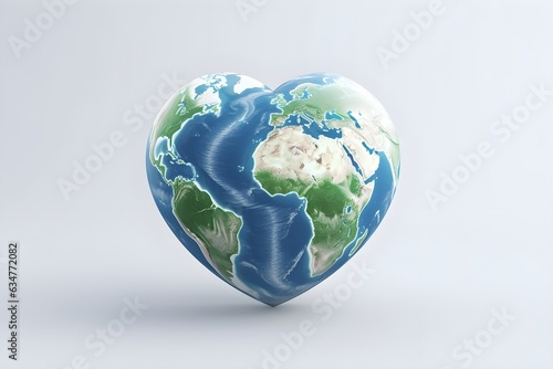 Planet Erde als Herz  Ein Aufruf zum Umweltschutz