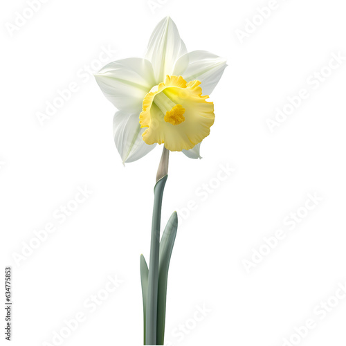 daffodils isolated on transparent background