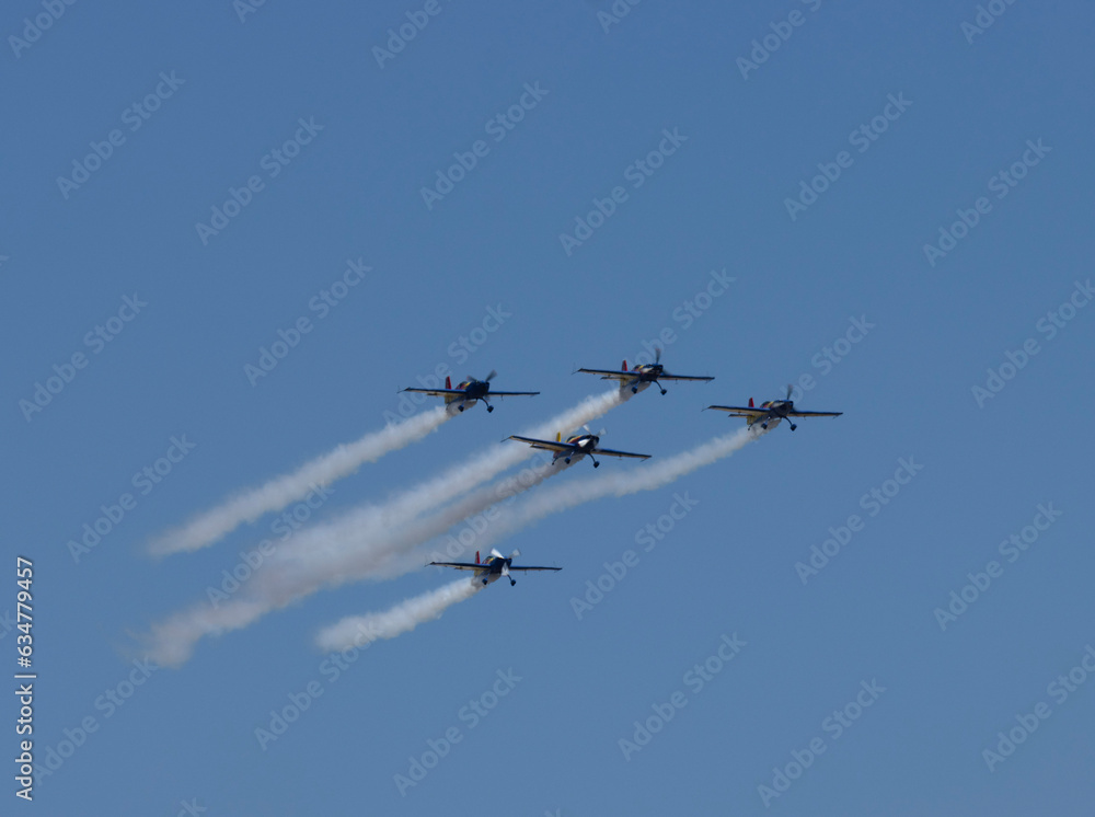 The airshow is a mesmerizing display of aviation prowess. Against the backdrop of the boundless sky, skilled pilots and cutting-edge aircraft take center stage, executing daring maneuvers. The airshow is a mesmerizing display of aviation prowess. Against the backdrop of the boundless sky, skilled pilots and cutting-edge aircraft take center stage, executing daring maneuvers.