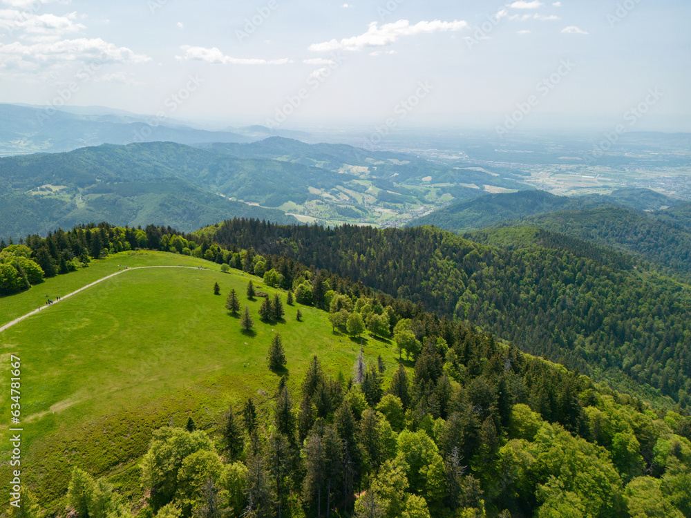 Fototapeta premium Schwarzwald Landscapes. Mountains and a lake in Germany