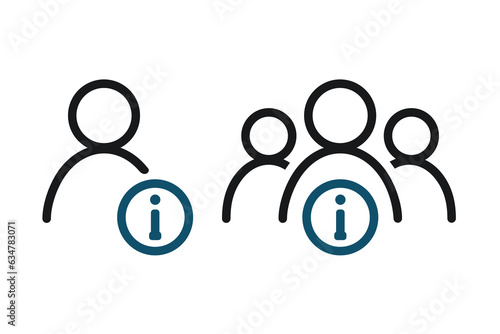Personal information icon. Illustration vector