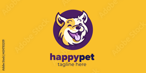 Capture the Essence of Happy Pet Fashion Brand with this Vector Logo - Pet Shop & Clinic