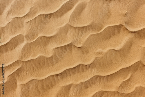 Top view sand background.Generative Ai. © Inlovehem