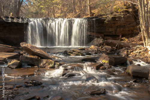 Sunny waterfall