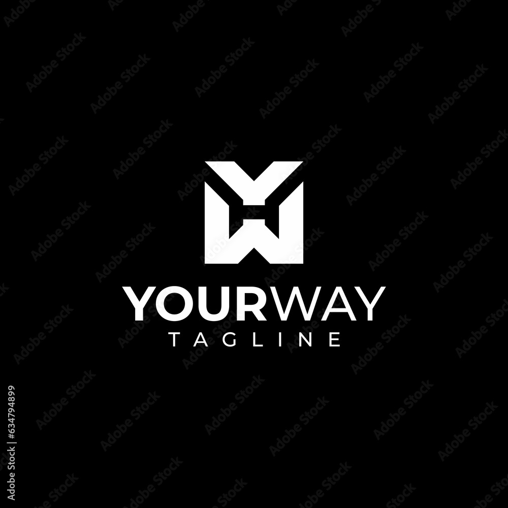MODERN LETTER YM VECTOR LOGO MODERN LETTER YM VECTOR LOGO