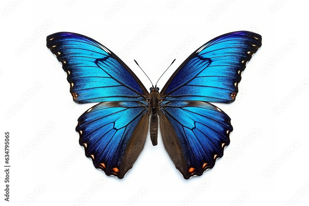 Butterfly isolated on white background.Generative Ai. Butterfly isolated on white background.Generative Ai.