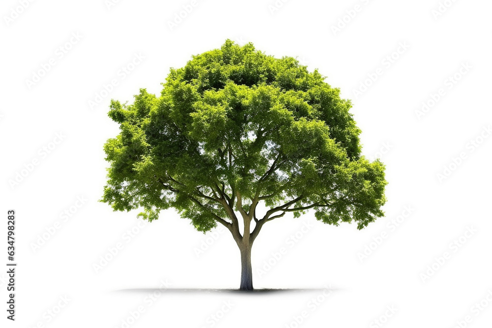 Obraz premium Tree isolated on white background.Generative Ai.