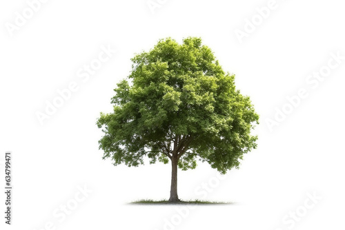 Tree isolated on white background.Generative Ai.