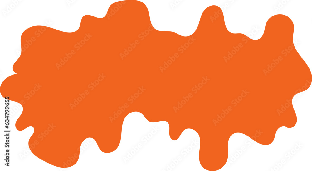 Halloween orange fluid decoration
