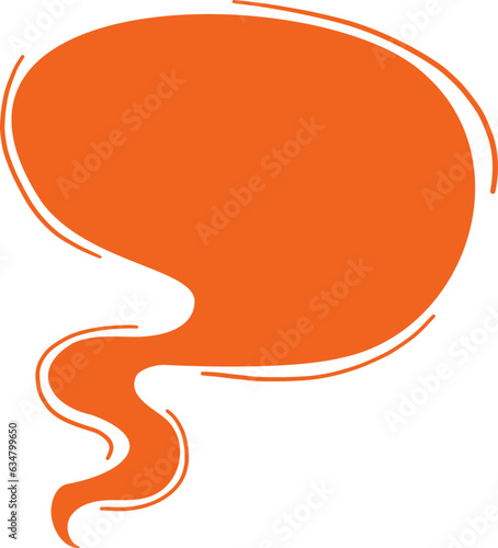 Spooky speech bubble element