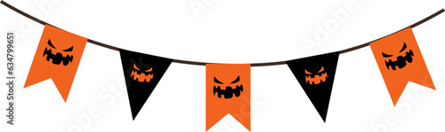 Halloween bunting flags decoration