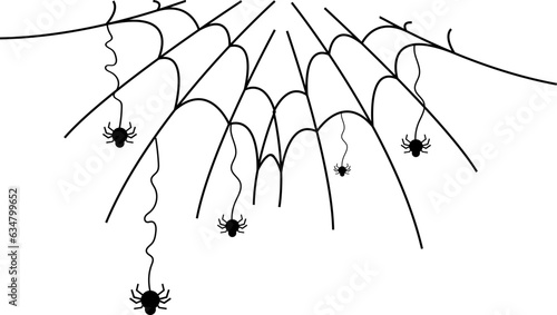 Halloween spider web