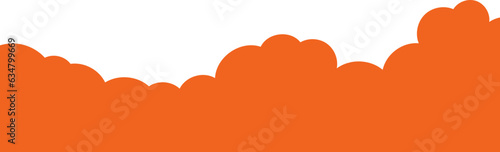 Orange cloud border frame