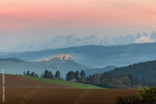 Spis Castle with High Tatras on background