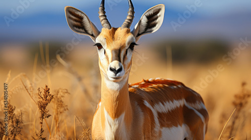 Harmony of Nature: Gazelle Among the Reeds