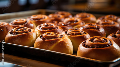 Delectable Cinnamon Roll Array Ready to Delight Customers