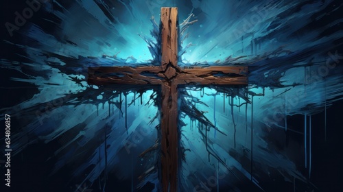 Art Styled Wooden Cross
