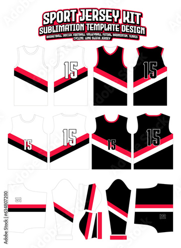 Portland Jersey Design Sportswear Pattern Template