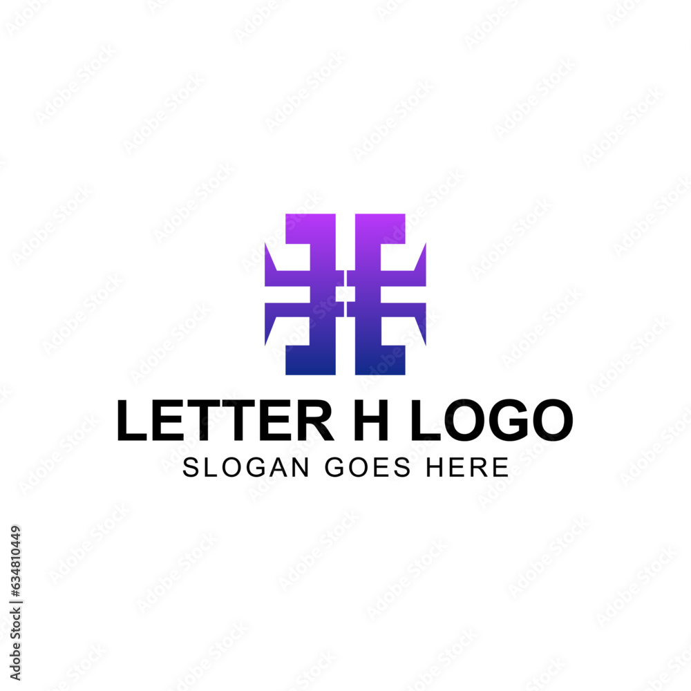 H letter mark logo design H letter mark logo design