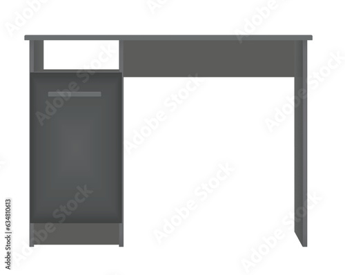 Office  computer table. vector illustration