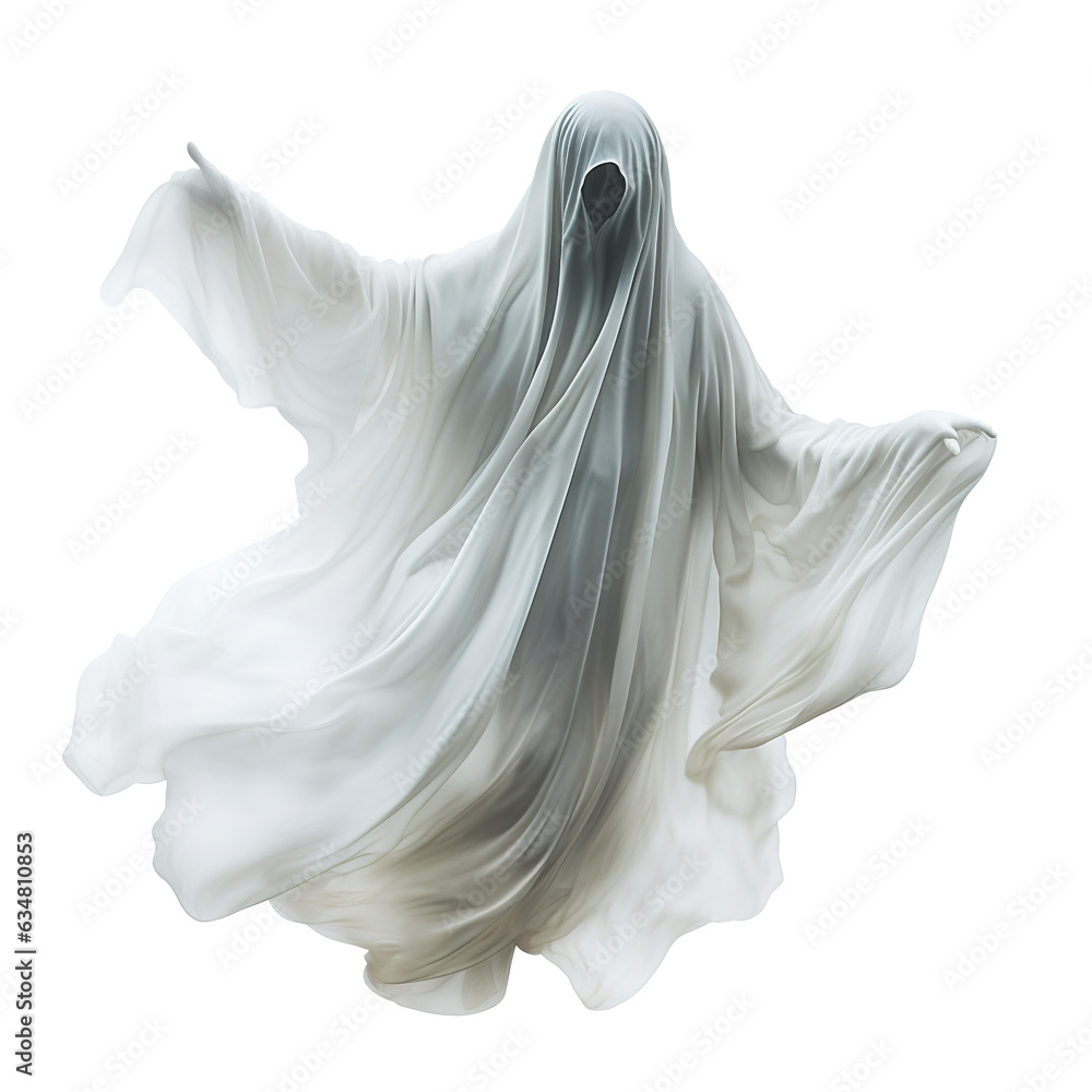 scary spooky white floating bedsheet ghost - Halloween graphic element theme scary spooky white floating bedsheet ghost - Halloween graphic element theme