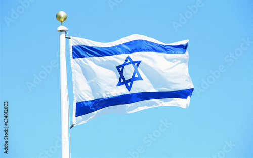 Israel. National flag of the country. In high quality. High quality illustration