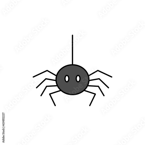 Cute friendly spider sticker