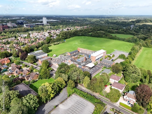 The Costello School Basingstoke Hampshire UK drone, aerial  high angle. photo