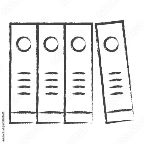 Hand drawn Find document illustration icon