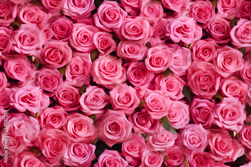 Natural red roses background.