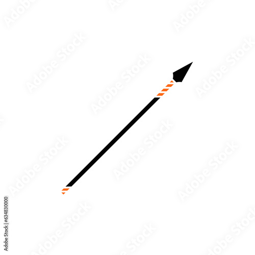 Hunting Spear Doodle Sticker