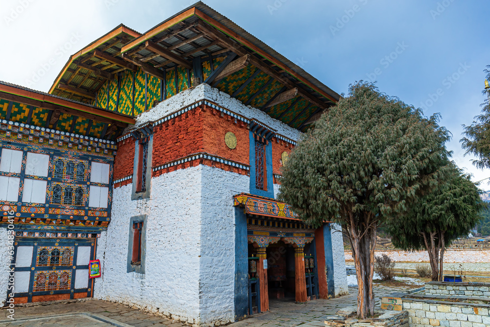 The Jambay Lhakhang temple in Bumthang Jakar in Bhutan