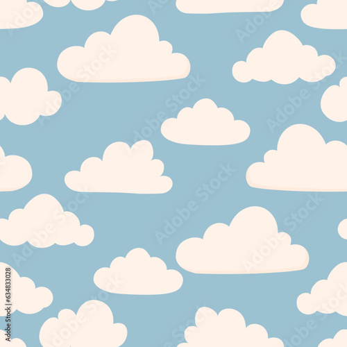 seamless pattern with clouds