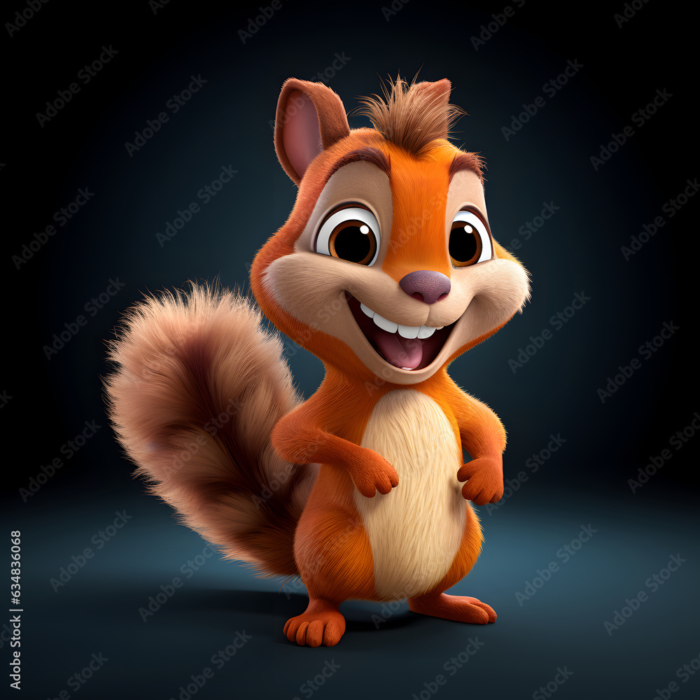 Fototapeta premium squirrel illustration
