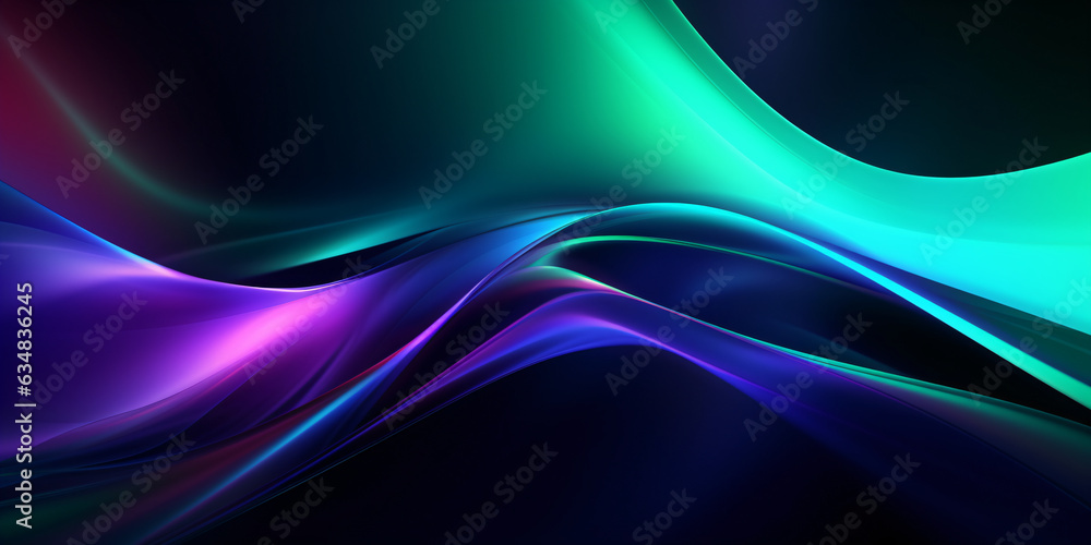 abstract background with smooth lines in blue, purple and green colors abstract background with smooth lines in blue, purple and green colors