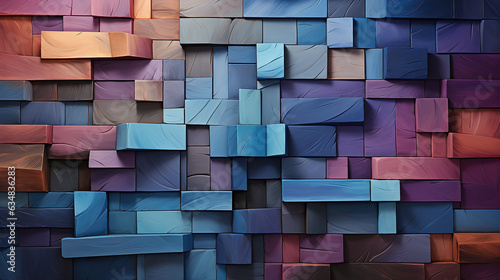 Lilac violet purples modern abstract geometric pattern background. Created with Generative AI