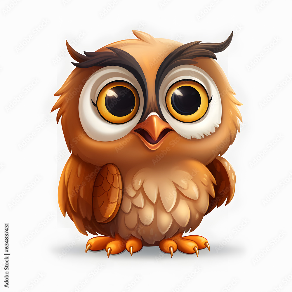 Obraz premium cartoon owl