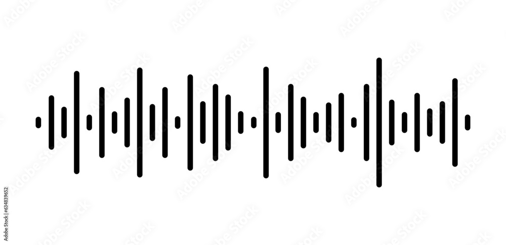 Music Sound Wave Spectrum Frequency Vector Illustration Music Sound Wave Spectrum Frequency Vector Illustration