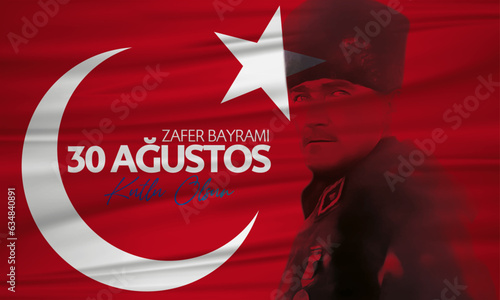 Dumlupınar, Türkiye, 30 Ağustos 1922: "30 Ağustos Zafer Bayramı Kutlu Olsun!”, English Translated: "Happy August 30 Victory Day."