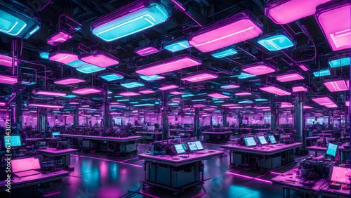 AI's Fantasy Artwork: Encrypted Cyberspace Communication, Digital Animation, Business Market & Nature Landscape on High-Quality Television Screen - Stock Illustration