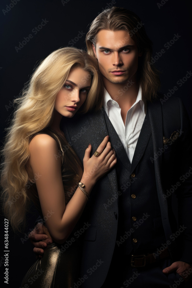 Beautiful couple. Generative AI Beautiful couple. Generative AI