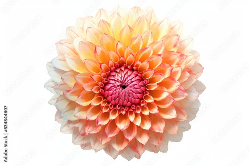 Dahlia flower isolated on a white background. for planning, close up. Nature Dahlia flower isolated on a white background. for planning, close up. Nature