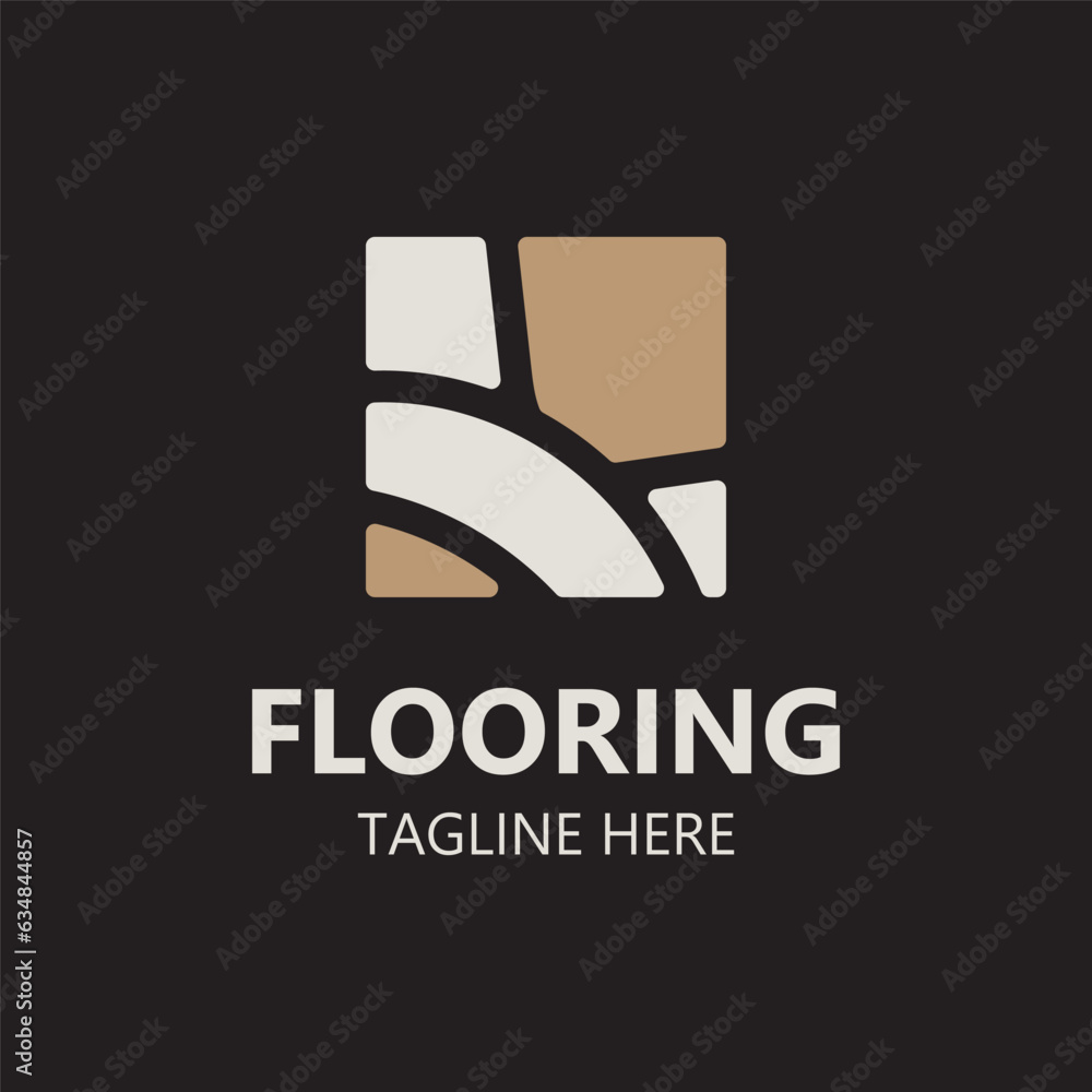 Flooring Logo design, custom Layer Vector elegant business store building