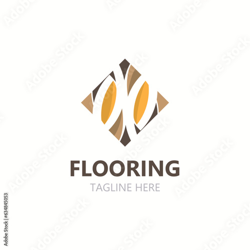 Flooring Logo design, custom Layer Vector elegant business store building